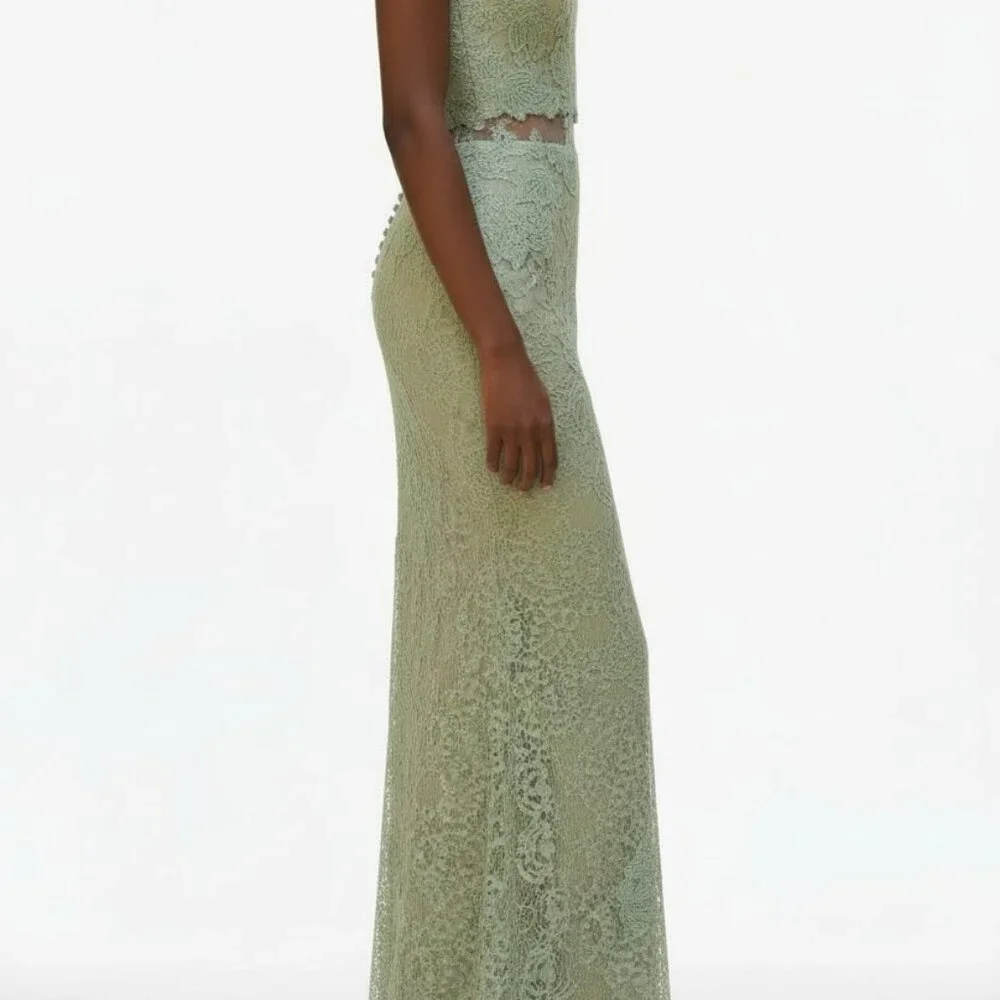 Cinderella Divine Mint Green Maxi Long Evening Dress Prom Wedding Party - Picture 7 of 12